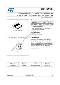 STL13NM60N Datasheet Cover