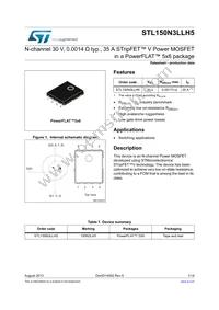 STL150N3LLH5 Datasheet Cover