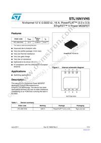 STL16N1VH5 Datasheet Cover