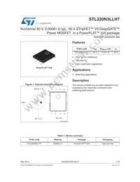 STL220N3LLH7 Datasheet Cover