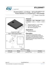 STL220N6F7 Datasheet Cover