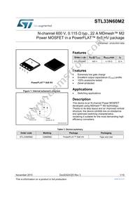 STL33N60M2 Datasheet Cover