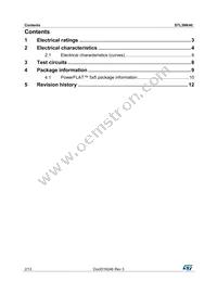 STL3NK40 Datasheet Page 2