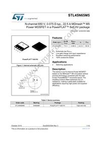 STL45N65M5 Datasheet Cover