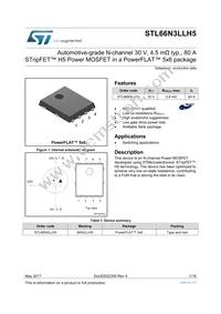 STL66N3LLH5 Datasheet Cover