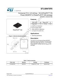 STL80N75F6 Datasheet Cover
