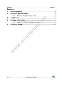 STL8N6F7 Datasheet Page 2