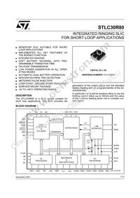 STLC30R80 Datasheet Cover