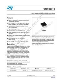 STLVDS31BTR Datasheet Cover