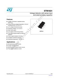 STM1831L24WY6F Datasheet Cover