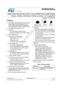 STM32F383RCY6TR Datasheet Cover