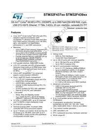 STM32F439IIT6V Datasheet Cover