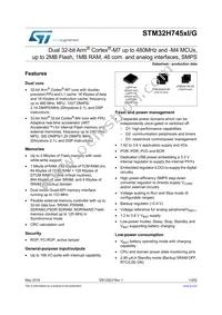 STM32H745XIH6 Datasheet Cover