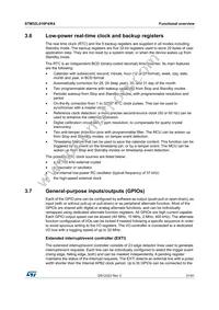 STM32L010F4P6 Datasheet Page 21