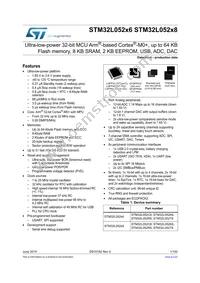 STM32L052C8U6 Datasheet Cover