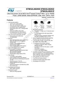 STM32L082CZY3TR Datasheet Cover