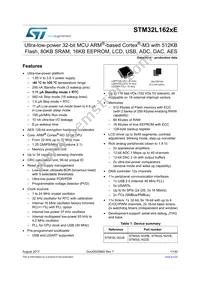 STM32L162ZET6 Datasheet Cover