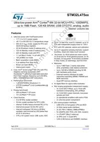STM32L475RGT7 Datasheet Cover