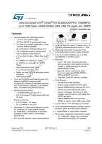 STM32L496ZGT6TR Datasheet Cover