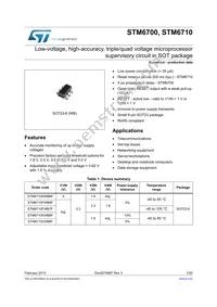 STM6710FWB7F Datasheet Cover