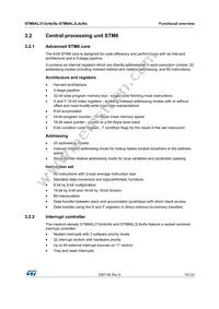 STM8AL3168TCX Datasheet Page 15