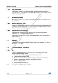 STM8AL3168TCX Datasheet Page 22