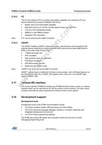 STM8AL3168TCX Datasheet Page 23