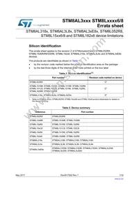 STM8AL3LE88TCX Datasheet Cover