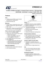 STM8S001J3M3 Datasheet Cover