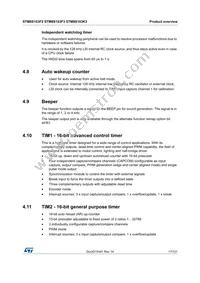 STM8S103K3B6 Datasheet Page 17