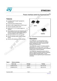 STMEC001ATTR Datasheet Cover