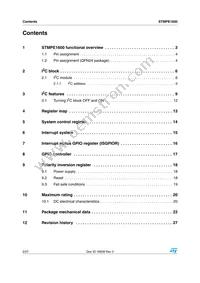 STMPE1600QTR Datasheet Page 2