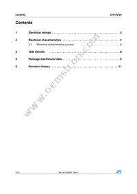 STN1NF20 Datasheet Page 2