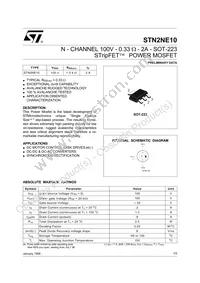 STN2NE10 Datasheet Cover