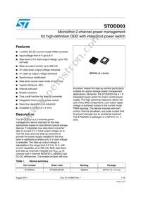 STODD03PQR Datasheet Cover