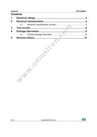 STP130N8F7 Datasheet Page 2