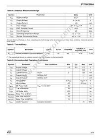 STP16C596AXTTR Datasheet Page 3