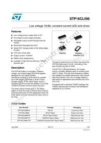 STP16CL596XTTR Datasheet Cover