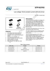 STP16CP05B1R Datasheet Cover