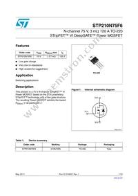 STP210N75F6 Cover