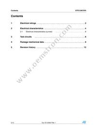 STP210N75F6 Datasheet Page 2