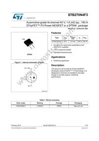 STP270N4F3 Datasheet Cover