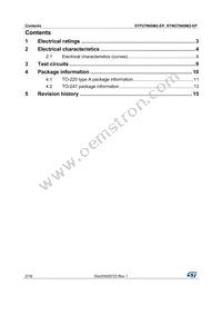 STP27N60M2-EP Datasheet Page 2