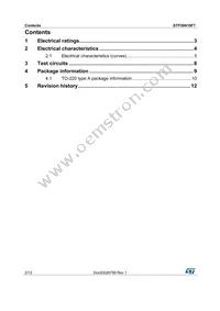 STP30N10F7 Datasheet Page 2