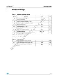 STP40NF10L Datasheet Page 3