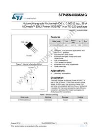 STP45N40DM2AG Datasheet Cover