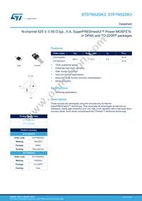 STP7N52DK3 Datasheet Cover