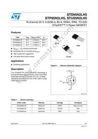 STP95N2LH5 Datasheet Cover