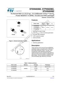 STP9N60M2 Datasheet Cover