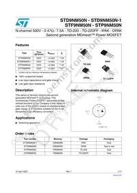 STP9NM50N Datasheet Cover